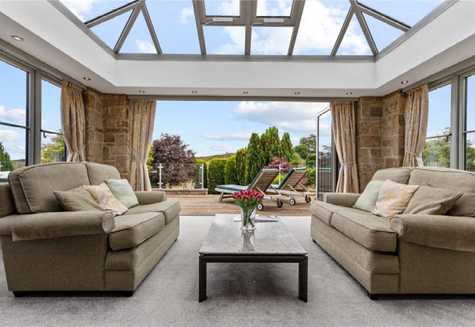 See Inside Rothely Lake View Lodge near Longwitton, Northumberland